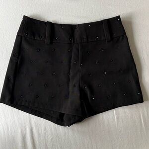 SLA the Label Dax Diamanté Shorts